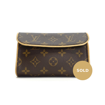Louis Vuitto Pochette Florentine Small Monogram Canvas Waist Bag