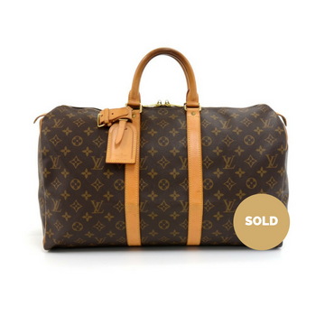 Louis Vuitto Keepall 45 Monogram Canvas Travel Bag