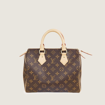 Louis Vuitton Speedy 25 Handbag in Monogram Canvas.