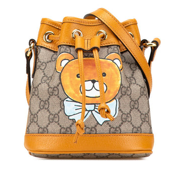 Gucci CS Supreme Bear Motif Mini Bucket Bag Shoulder Bag 660304