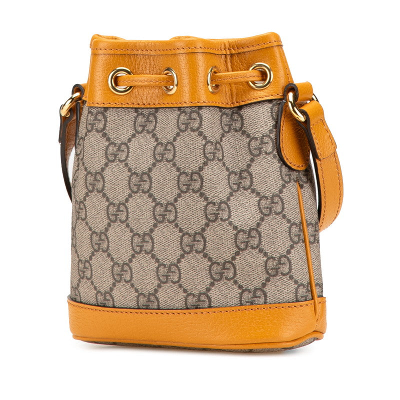 Gucci CS Supreme Bear Motif Mini Bucket Bag Shoulder Bag 660304