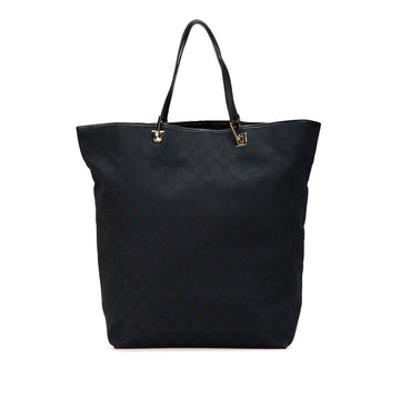 Gucci CS Canvas Tote Bag Canvas Leather 002 1097