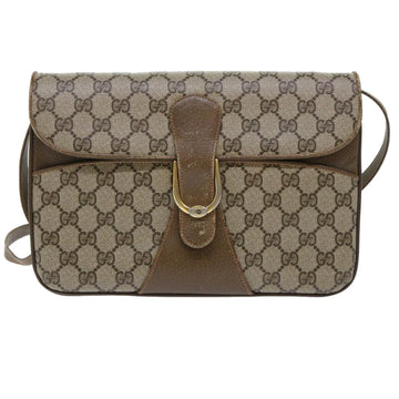GUCCI VS Canvas Shoulder Bag PVC Leather Beige 90402025  th3857