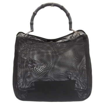 Gucci Bamboo Mesh Handbag Black