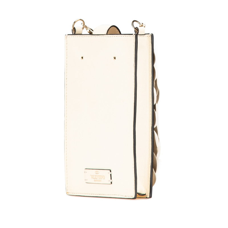 Valentino Leather Atelier Bag 03 Rose Edition Shoulder Bag
