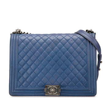 Chanel Lambskin Boy Chanel Coco Mark Shoulder Bag