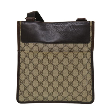 GUCCI VS Canvas Shoulder Bag PVC Leather Beige 27639  yk7163
