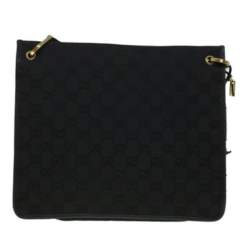 GUCCI VS Canvas Shoulder Bag Black 91762  yk7260