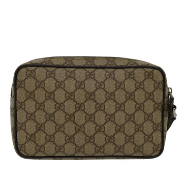 GUCCI VS Canvas Clutch Bag PVC Leather Beige 73956  yk7760