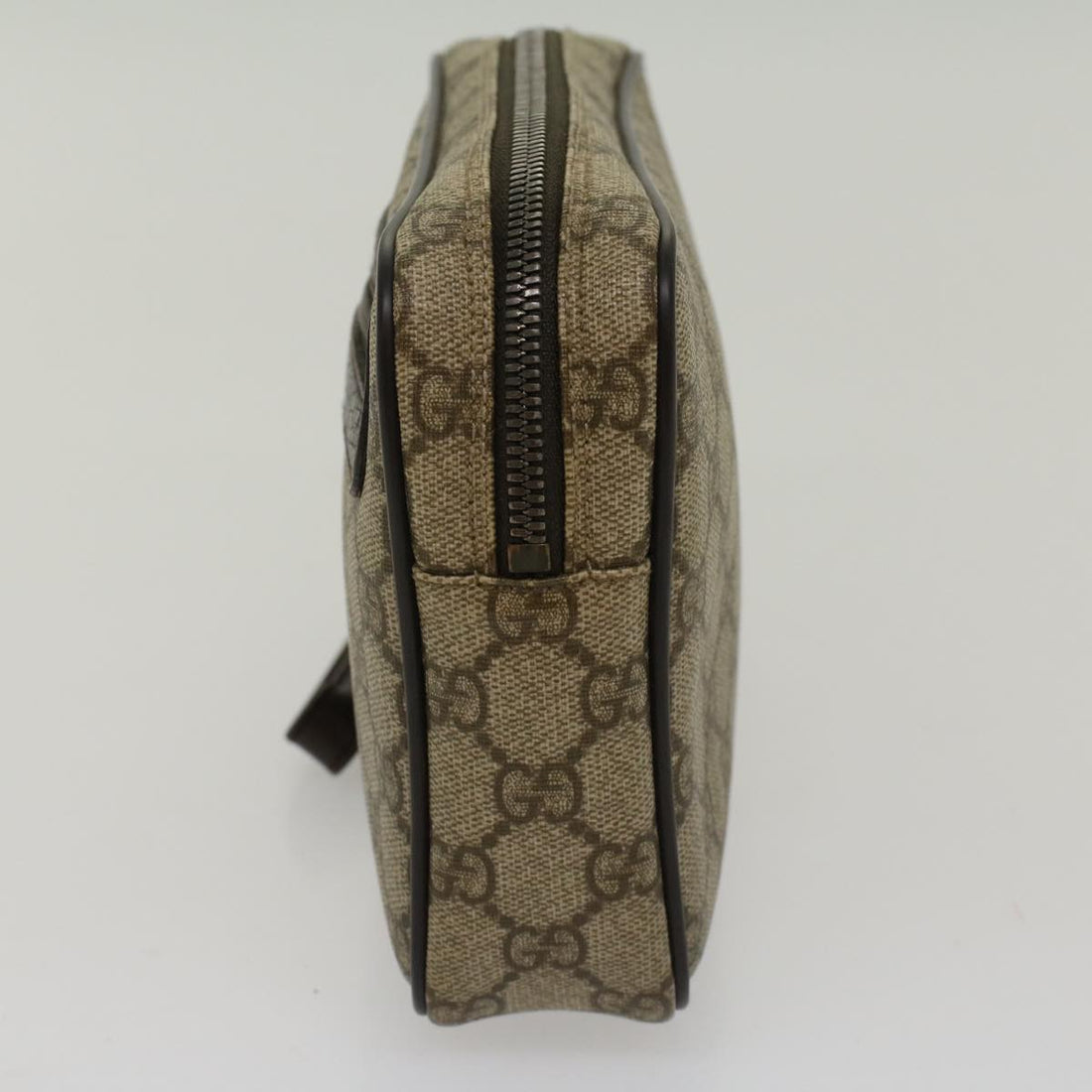 GUCCI VS Canvas Clutch Bag PVC Leather Beige 73956  yk7760