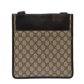 GUCCI VS Canvas Shoulder Bag PVC Leather Beige 27639  yk7766