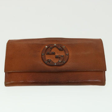GUCCI VS Canvas Web Sherry Line Long Wallet 2Set Beige Brown Red  yt976